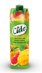 Multiaugļu sula "Cido" 1l