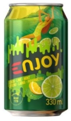 Напиток Njoy лимон-лайм 0,33л